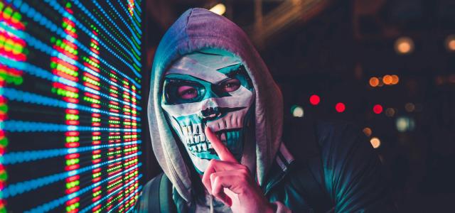 person standing near LED sign by Max Bender courtesy of Unsplash.